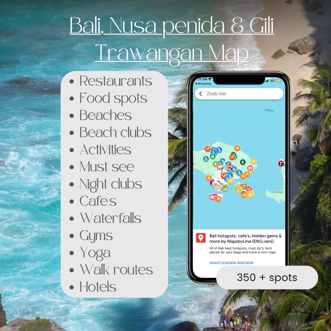 Bali, Nusa Penida & Gili Trawangan Map (ENG.vers)