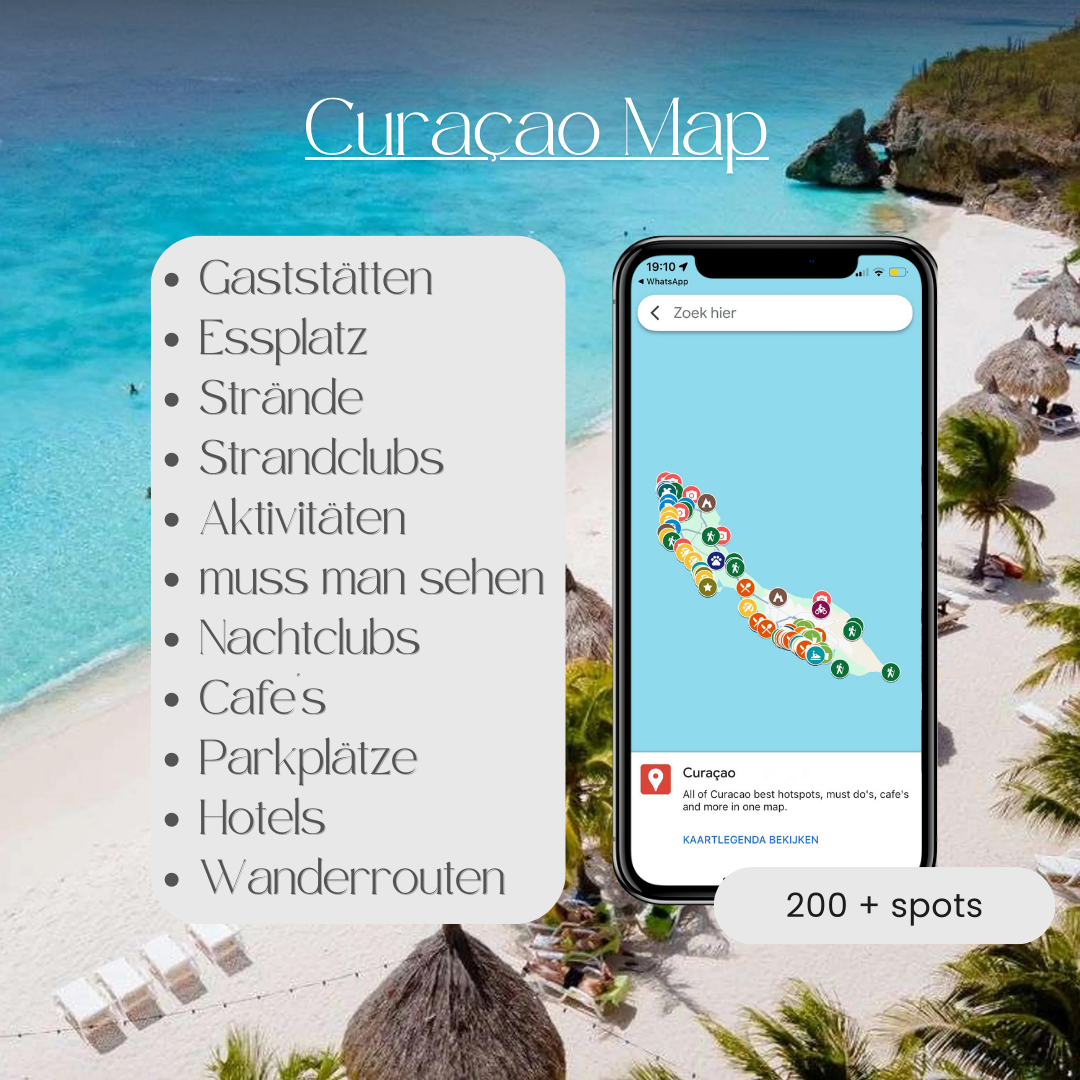 Curaçao Map (DE.vers.)