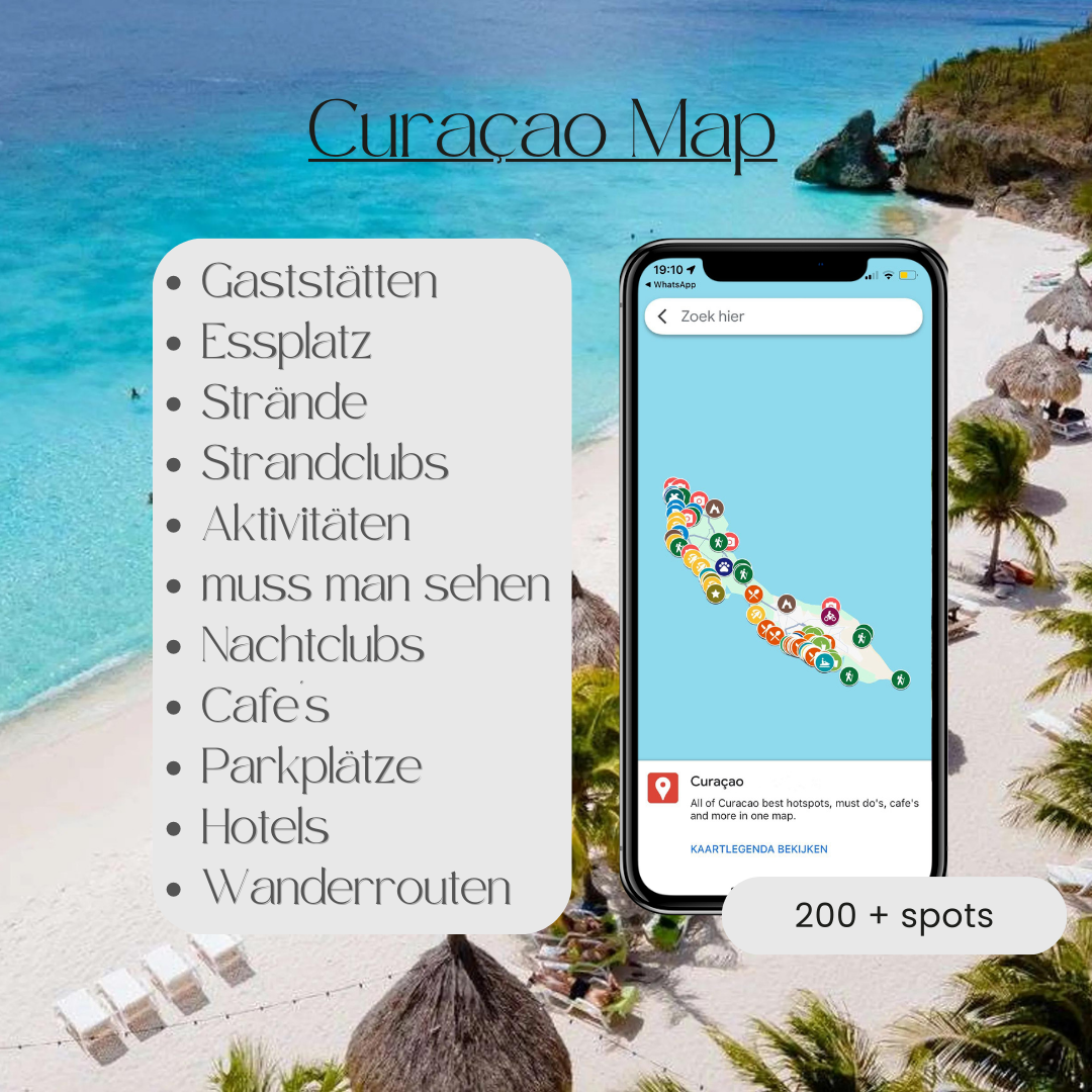 Curaçao Map (DE.vers.)