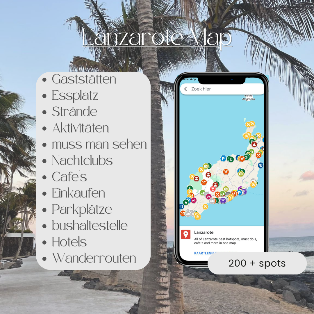 Lanzarote Map (DE.vers.)