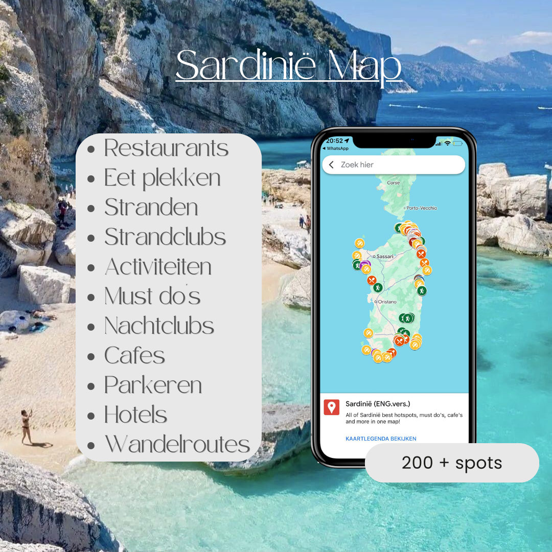 Sardinië Map (NL.vers.)