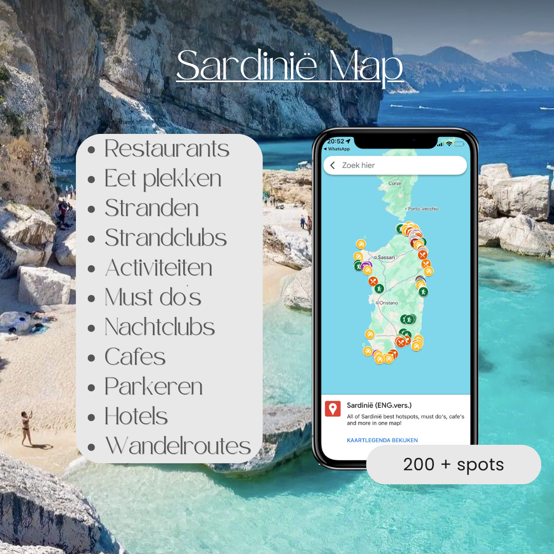 Sardinië Map (NL.vers.)